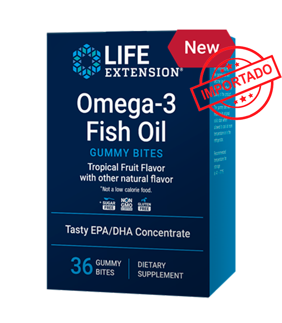 Life Extension Omega-3 Fish Oil Gummy Bites | 36 gummies