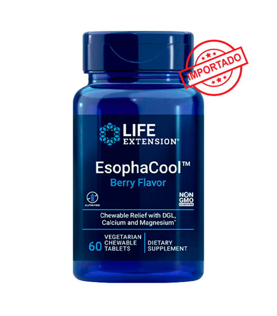 Life Extension EsophaCool | 60 vegetarian chewable tablets