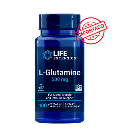 Life Extension L-Glutamine | 500 mg, 100 vegetarian capsules