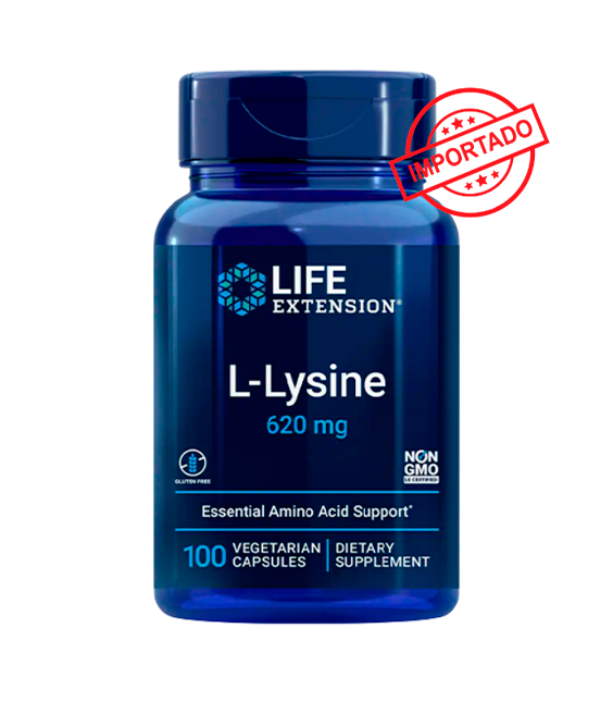 Life Extension L-Lysine | 620 mg, 100 vegetarian capsules