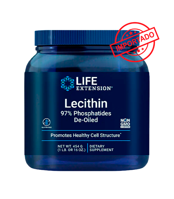 Life Extension Lecithin 97% Phosphatides De-Oiled | 454 grams