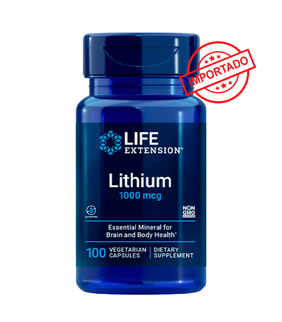 Life Extension Lithium | 1000 mcg, 100 vegetarian capsules