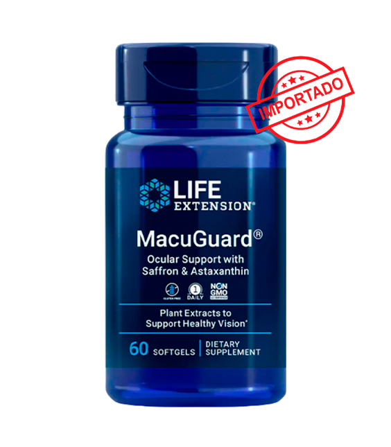 Life Extension MacuGuard Ocular Support with Saffron & Astaxanthin | 60 softgels