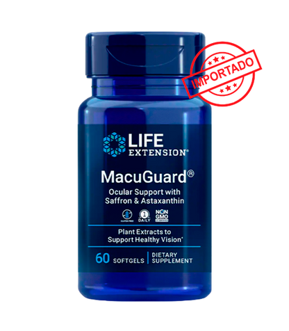 Life Extension MacuGuard Ocular Support with Saffron & Astaxanthin | 60 softgels