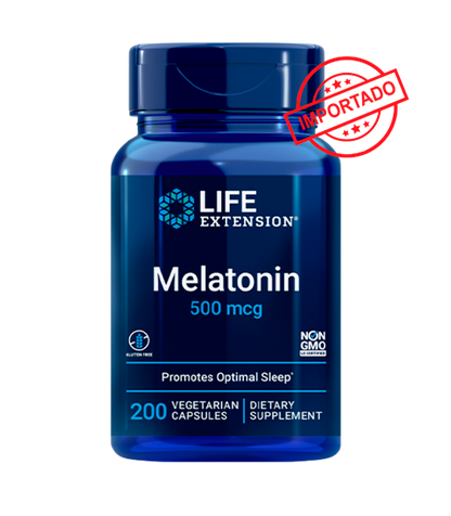 Life Extension Melatonin | 500 mcg, 200 vegetarian capsules