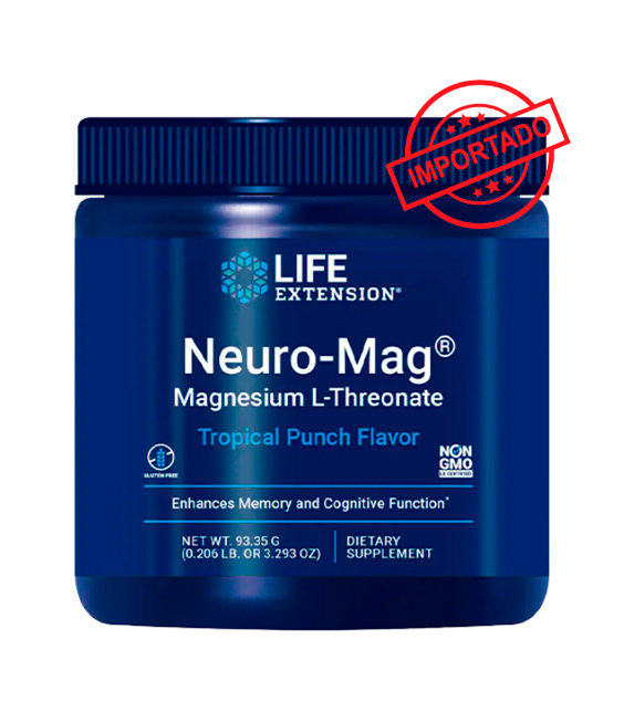Life Extension Neuro-Mag Magnesium L-Threonate (Tropical Punch) | 93.35 grams