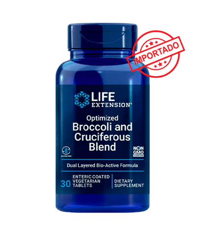 Life Extension Optimized Broccoli and Cruciferous Blend | 30 enteric coated vegetarian tablets