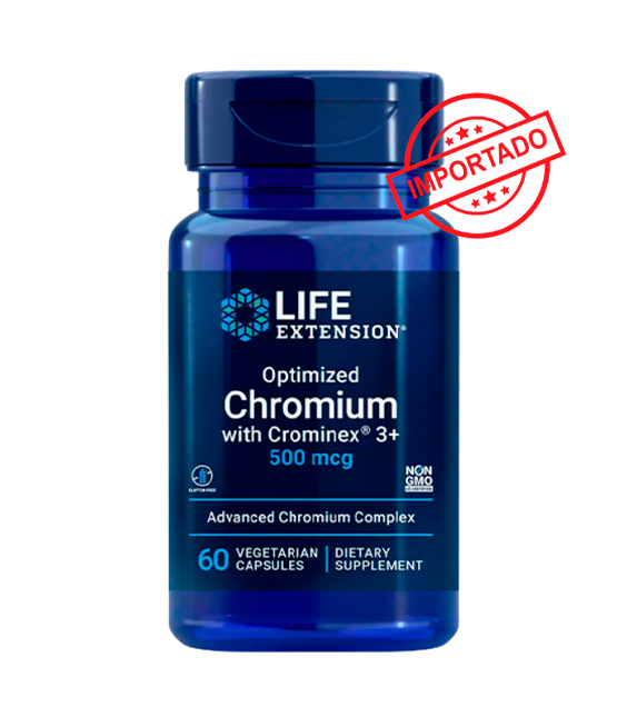 Life Extension Optimized Chromium with Crominex 3+ | 500 mcg, 60 vegetarian capsules