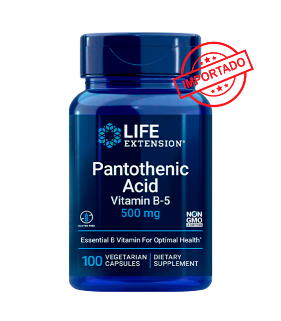 Life Extension Pantothenic Acid | 500 mg, 100 vegetarian capsules