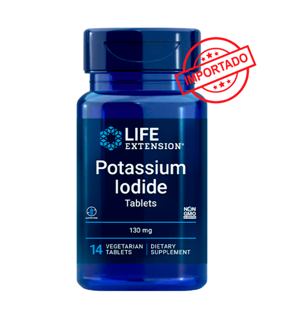 Life Extension Potassium Iodide Tablets | 130 mg, 14 vegetarian tablets