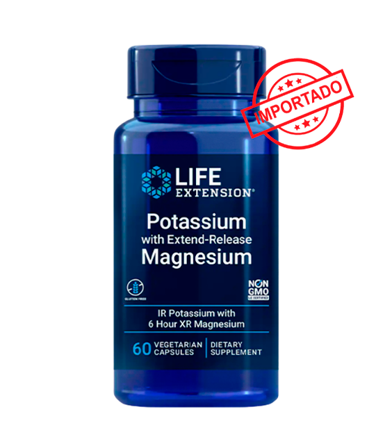 Life Extension Potassium with Extend-Release Magnesium | 60 vegetarian capsules