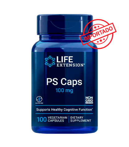 Life Extension PS Caps | 100 mg, 100 vegetarian capsules