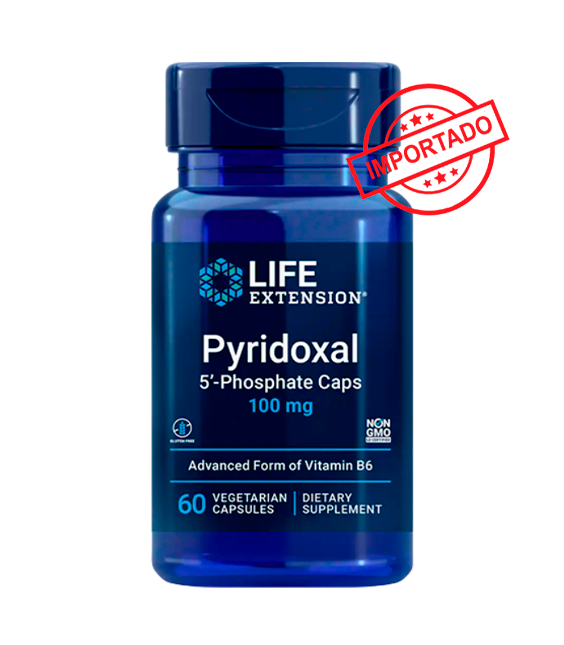 Life Extension Pyridoxal 5'-Phosphate Caps | 100 mg, 60 vegetarian capsules