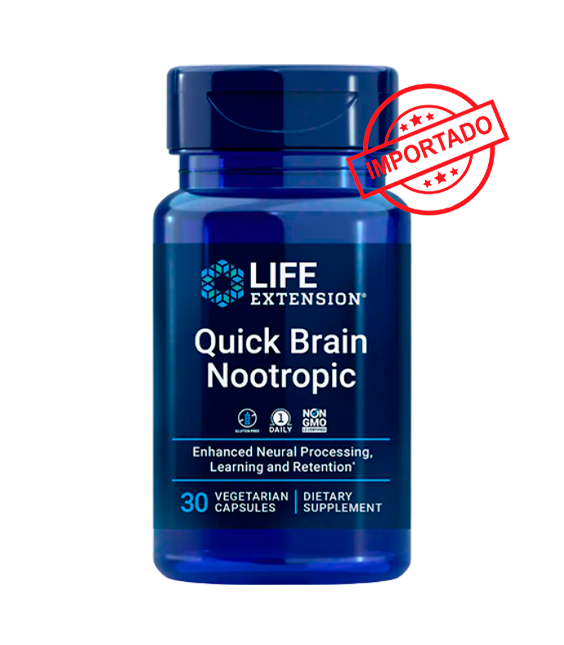 Life Extension Quick Brain Nootropic | 30 vegetarian capsules