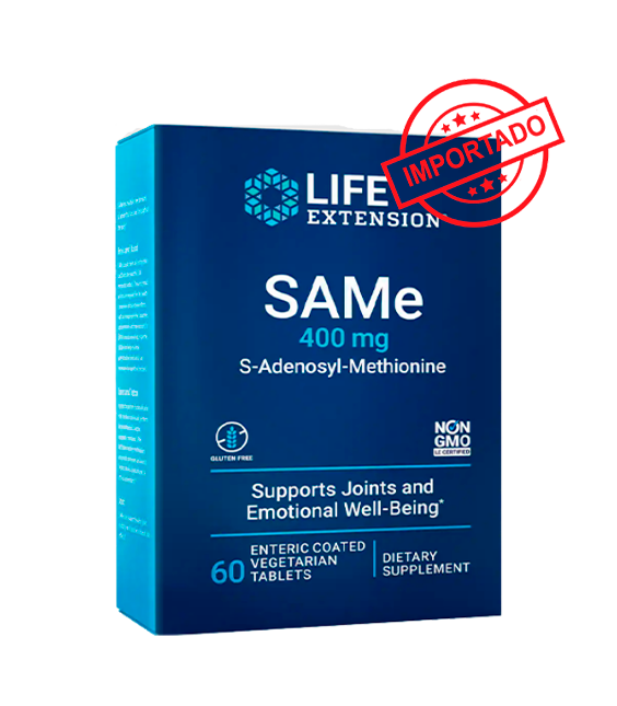 Life Extension SAMe | 400 mg, 60 enteric coated vegetarian tablets