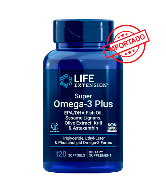 Life Extension Super Omega-3 Plus EPA/DHA Fish Oil, Sesame Lignans, Olive Extract, Krill & Astaxanthin | 120 softgels