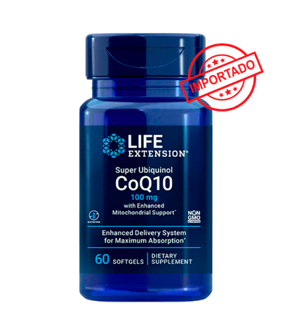 Life Extension Super Ubiquinol CoQ10 with Enhanced Mitochondrial Support | 100 mg, 60 softgels