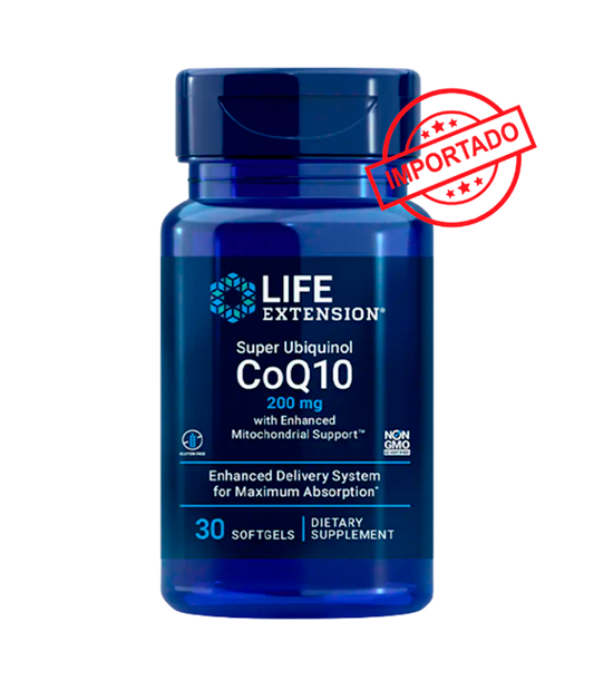 Life Extension Super Ubiquinol CoQ10 with Enhanced Mitochondrial Support  | 200 mg, 30 softgels