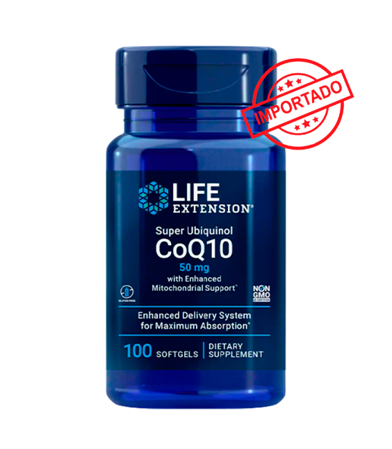 Life Extension Super Ubiquinol CoQ10 with Enhanced Mitochondrial Support | 50 mg, 100 softgels