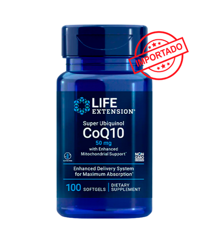 Life Extension Super Ubiquinol CoQ10 with Enhanced Mitochondrial Support | 50 mg, 100 softgels