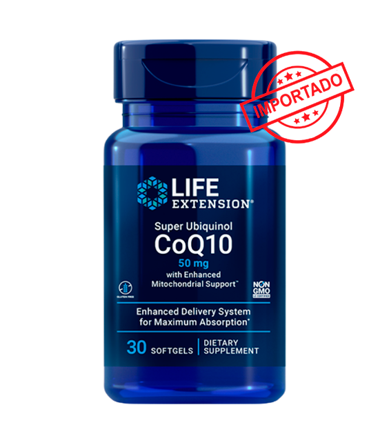 Life Extension Super Ubiquinol CoQ10 with Enhanced Mitochondrial Support | 50 mg, 30 softgels