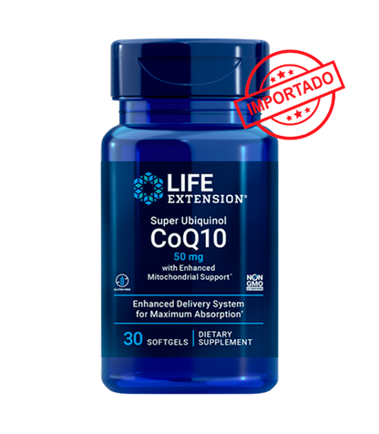 Life Extension Super Ubiquinol CoQ10 with Enhanced Mitochondrial Support | 50 mg, 30 softgels