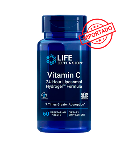 Life Extension Vitamin C 24-Hour Liposomal Hydrogel Formula | 60 vegetarian tablets