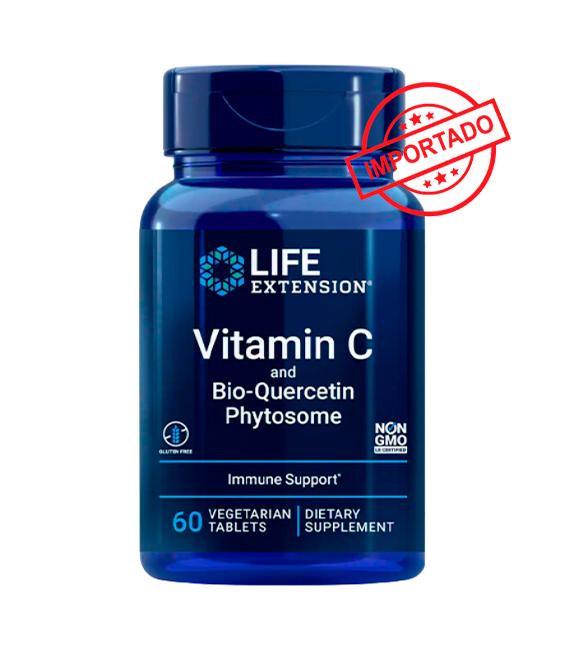 Life Extension Vitamin C and Bio-Quercetin Phytosome | 60 vegetarian tablets