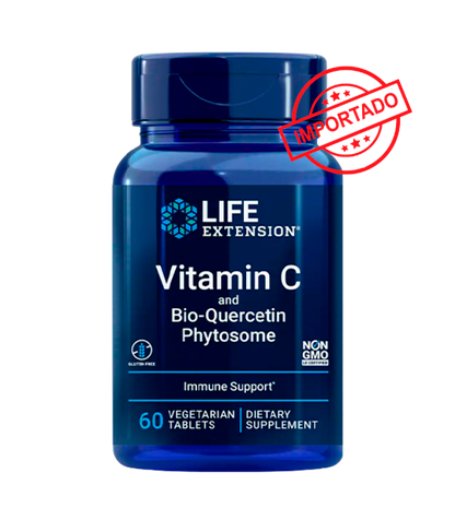 Life Extension Vitamin C and Bio-Quercetin Phytosome | 60 vegetarian tablets