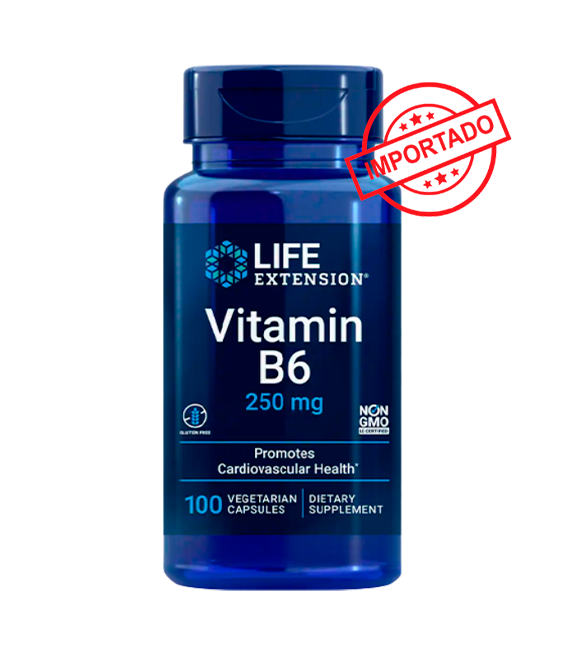 Life Extension Vitamin B6 | 250 mg, 100 vegetarian capsules