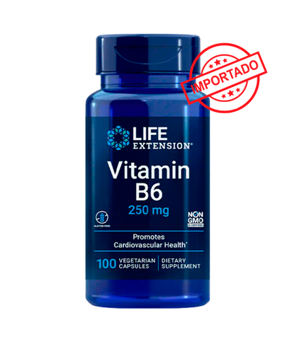 Life Extension Vitamin B6 | 250 mg, 100 vegetarian capsules