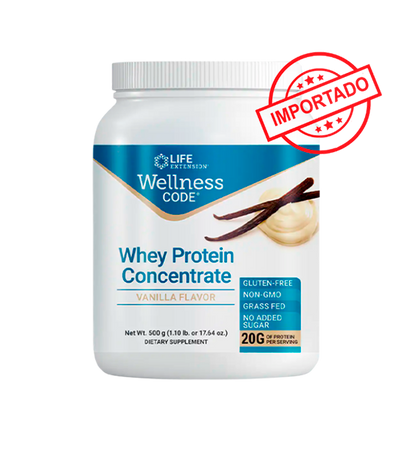 Life Extension Wellness Code Whey Protein Concentrate (Vanilla) | 500g