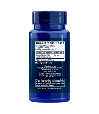 Life Extension TMG Powder Trimethylglycine | 50 grams