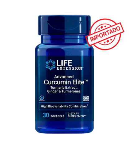Life Extension Advanced Curcumin Elite Turmeric Extract, Ginger & Turmerones | 30 softgels