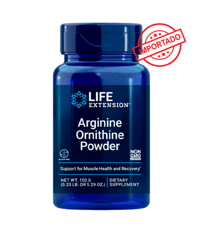 Life Extension Arginine Ornithine Powder | 150 grams