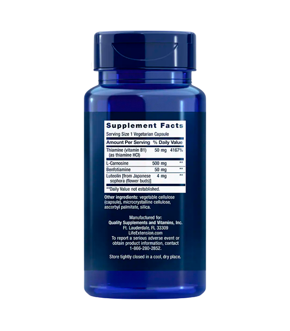 Life Extension Super Carnosine | 500 mg, 60 vegetarian capsules