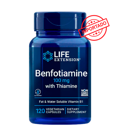 Life Extension Benfotiamine with Thiamine | 100 mg, 120 vegetarian capsules