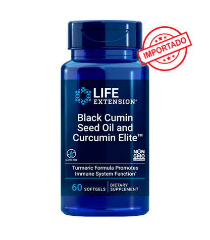 Life Extension Black Cumin Seed Oil and Curcumin Elite | 60 softgels