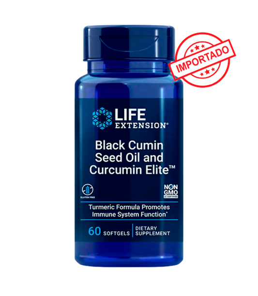 Life Extension Black Cumin Seed Oil and Curcumin Elite | 60 softgels