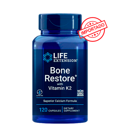Life Extension Bone Restore with Vitamin K2 | 120 capsules