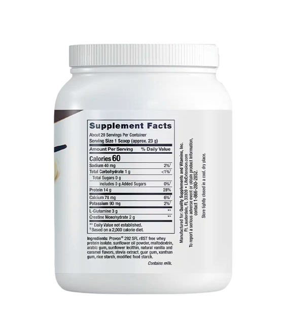 Life Extension Wellness Code Advanced Whey Protein Isolate (Vanilla) | 550g