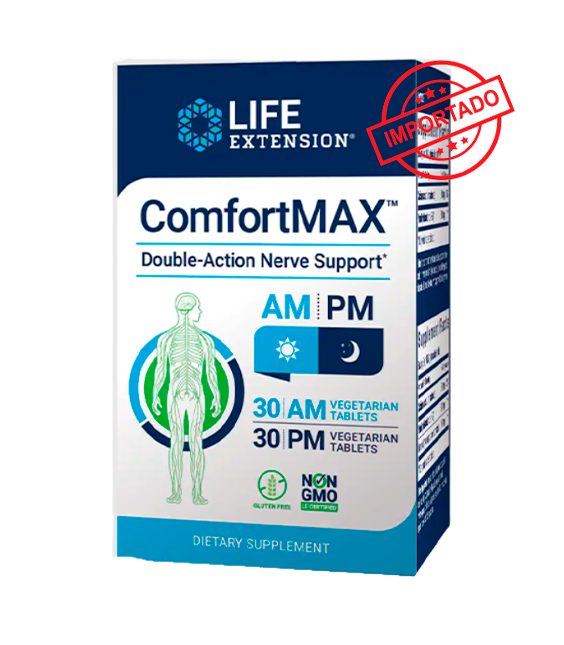 Life Extension ComfortMAX | 60 AM/PM vegetarian tablets