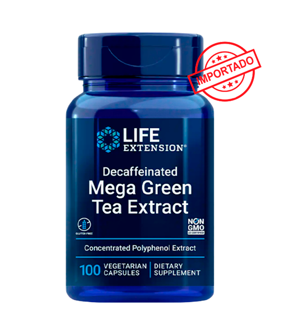 Life Extension Decaffeinated Mega Green Tea Extract | 100 vegetarian capsules