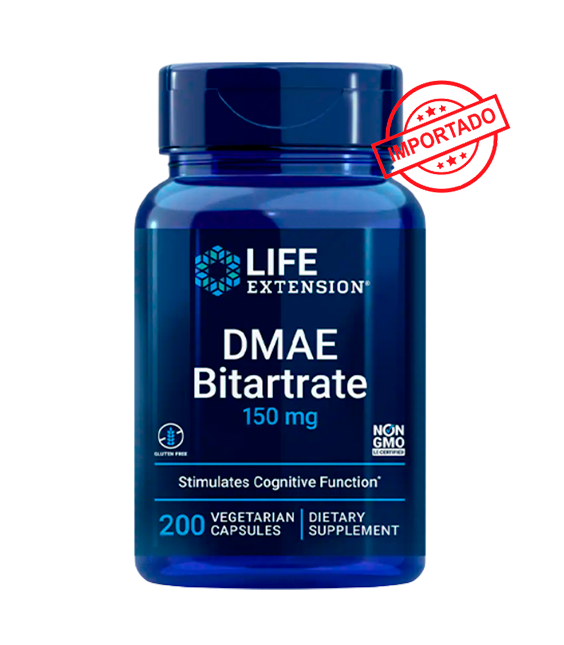 Life Extension DMAE Bitartrate | 150 mg, 200 vegetarian capsules
