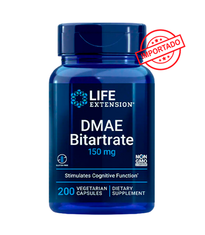 Life Extension DMAE Bitartrate | 150 mg, 200 vegetarian capsules