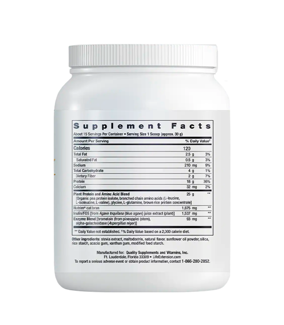 Life Extension Wellness Code Plant Protein Complete & Amino Acid Complex (Vanilla) | 450g